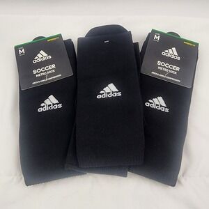 Adidas Soccer Metro Socks Set of 3 Black Medium Sport Compression‎